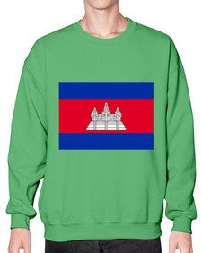 Cambodia 537# - world flags- Sweatshirt - Crew