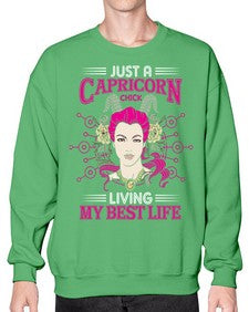 Capricorn chick 193# - capricorn- Sweatshirt - Crew
