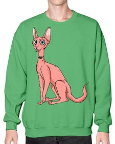 Cat 33# - cartoon animals- Sweatshirt - Crew