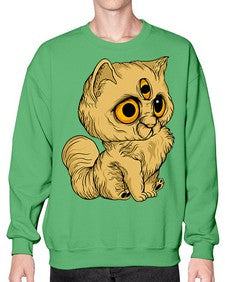 Cat 35# - cartoon animals- Sweatshirt - Crew