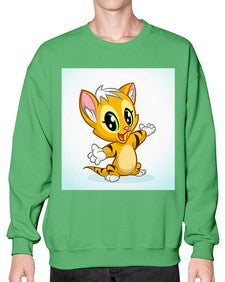 Cat 40# - cartoon animals- Sweatshirt - Crew