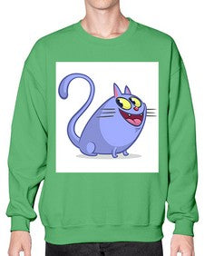 Cat 41# - cartoon animals- Sweatshirt - Crew