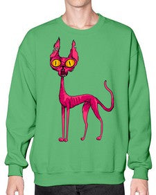 Cat 42# - cartoon animals- Sweatshirt - Crew