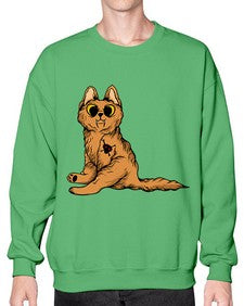 Cat 43# - cartoon animals- Sweatshirt - Crew