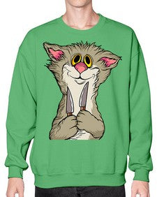Cat 44# - cartoon animals- Sweatshirt - Crew
