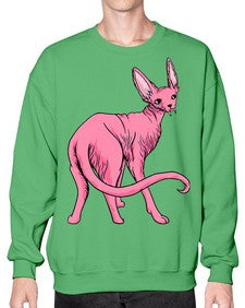 Cat 45# - cartoon animals- Sweatshirt - Crew