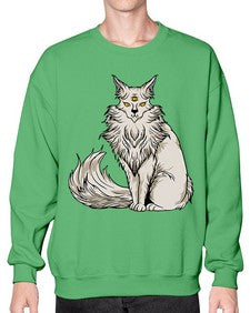 Cat 46# - cartoon animals- Sweatshirt - Crew
