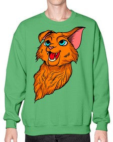 Cat 51# - cartoon animals- Sweatshirt - Crew