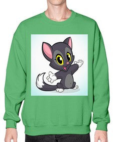 Cat 52# - cartoon animals- Sweatshirt - Crew