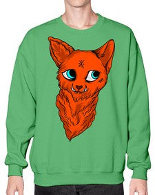 Cat 53# - cartoon animals- Sweatshirt - Crew