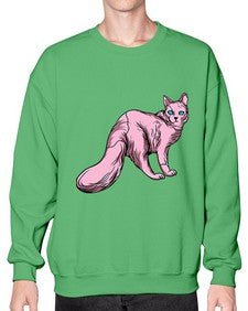 Cat 55# - cartoon animals- Sweatshirt - Crew