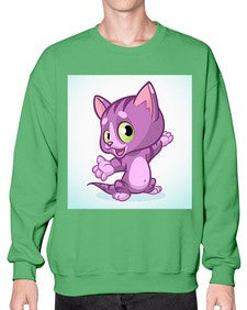 Cat 58# - cartoon animals- Sweatshirt - Crew