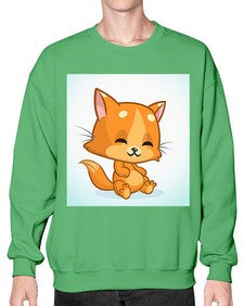 Cat 59# - cartoon animals- Sweatshirt - Crew