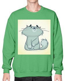 Cat 62# - cartoon animals- Sweatshirt - Crew