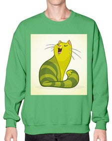 Cat 63# - cartoon animals- Sweatshirt - Crew