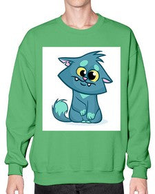 Cat 64# - cartoon animals- Sweatshirt - Crew