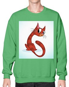 Cat 67# - cartoon animals- Sweatshirt - Crew