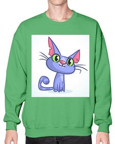 Cat 68# - cartoon animals- Sweatshirt - Crew
