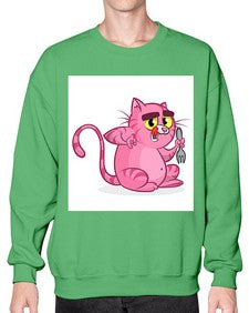 Cat 71# - cartoon animals- Sweatshirt - Crew