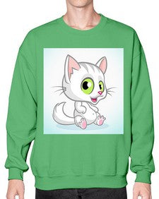 Cat 72# - cartoon animals- Sweatshirt - Crew