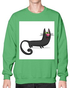 Cat 73# - cartoon animals- Sweatshirt - Crew