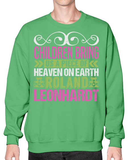Children bring us a piece of Heaven Style 58# - baby- Sweatshirt - Crew