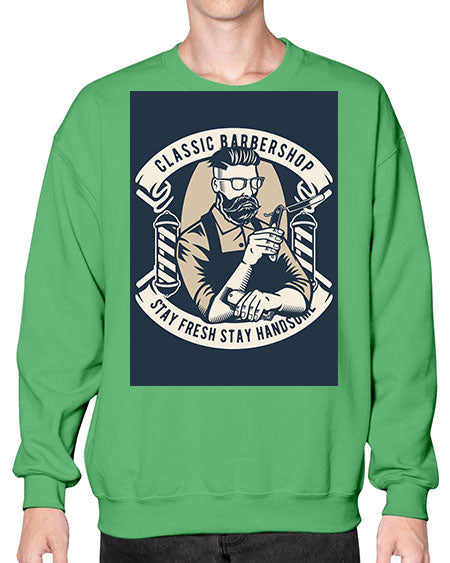 Classic Barber Shop657# - barber- Sweatshirt - Crew