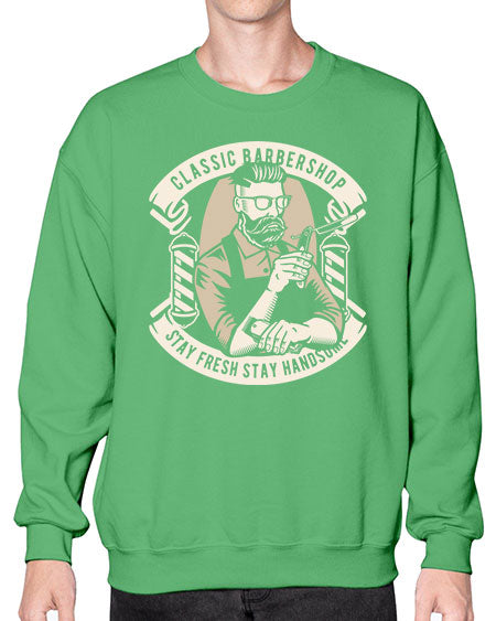 Classic Barber Shop658# - barber- Sweatshirt - Crew