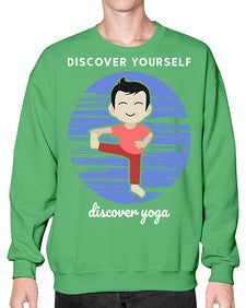 Discover Yourself Discover Yoga 199# - yoga- Sweatshirt - Crew