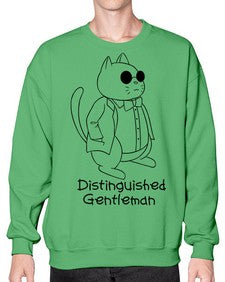 Distinguished Gentleman - cats- Sweatshirt - Crew