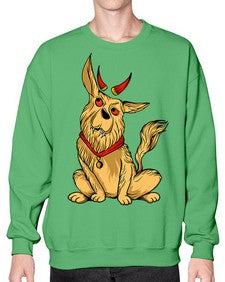 Dog 91# - cartoon animals- Sweatshirt - Crew