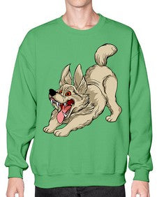 Dog 96# - cartoon animals- Sweatshirt - Crew