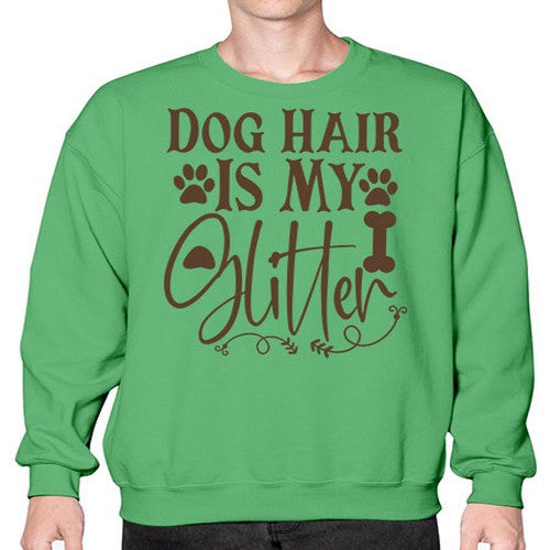 Dog Hair Is My Glitter Style 100# - dogs- Sweatshirt - Crew
