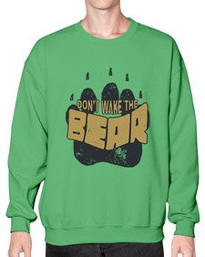 Dont wake the bear 4# - cartoon animals- Sweatshirt - Crew