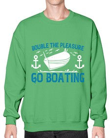 Double the Pleasure Go Boating 15# - boats- Sweatshirt - Crew