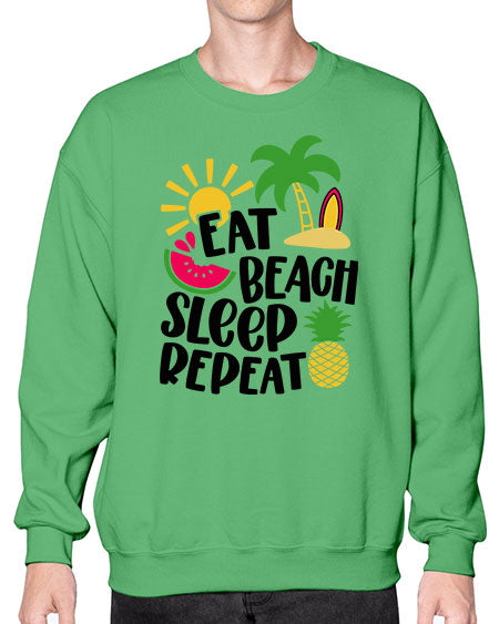 Eat Beach Sleep Repeat Style 47# - summer- Sweatshirt - Crew