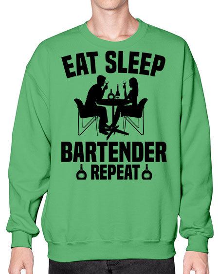 Eat sleep Style 130# - bartender- Sweatshirt - Crew