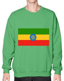 Ethiopia 715# - world flags- Sweatshirt - Crew