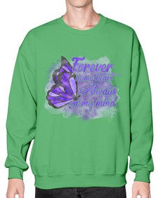 Forever In My Hear Alzheimer 149# - alzheimers- Sweatshirt - Crew