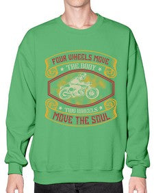 Four wheels move the body 20# - motorcycle- Sweatshirt - Crew