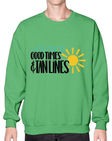 Good Times Tan Lines Style 43# - summer- Sweatshirt - Crew