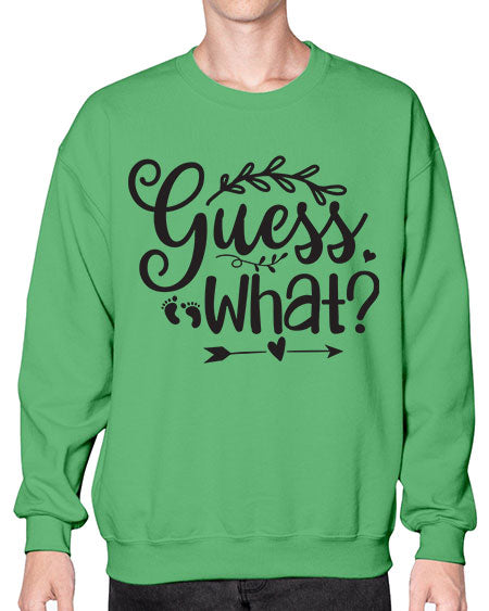 Guess what 323# - pregnancy- Sweatshirt - Crew