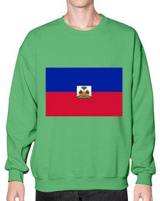 Haiti 802# - world flags- Sweatshirt - Crew