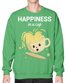 Happiness in a Cup 1029# - Ramen- Sweatshirt - Crew