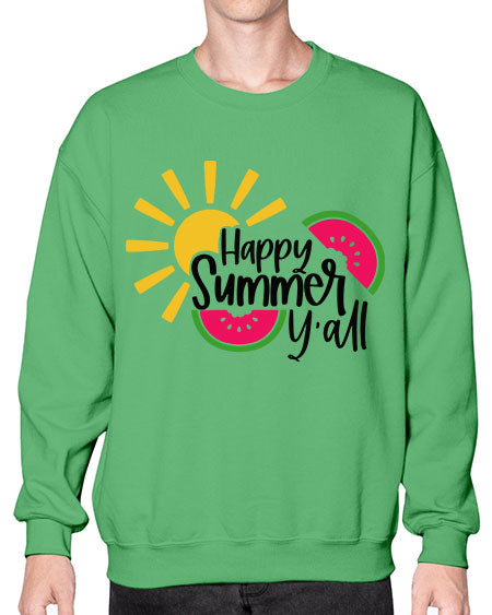 Happy Summer Yall Style 41# - summer- Sweatshirt - Crew
