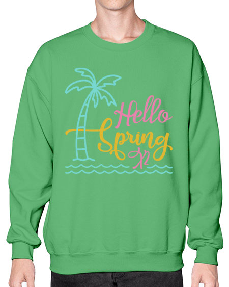 Hello Spring x Style 64# - summer- Sweatshirt - Crew