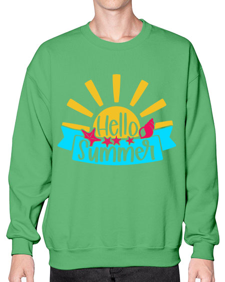 Hello Summer Style 38# - summer- Sweatshirt - Crew