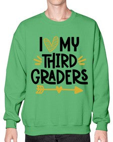 I Love My Third 368# - third grade- Sweatshirt - Crew