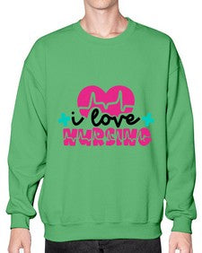 I Love Nursing Style Style 896# - nurse- Sweatshirt - Crew