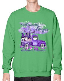 I Will Remember For You AlzheimerS 182# - alzheimers- Sweatshirt - Crew